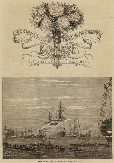 Maria Alexandrovna ve Edinburgh Dükü'nün evliliği by Henry Spernon Tozer